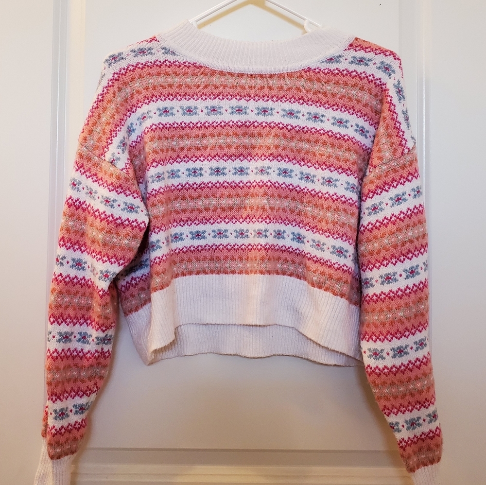 Comfortable and cute pink sweater